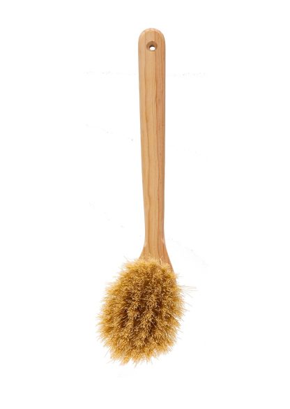 Body brush with handle
